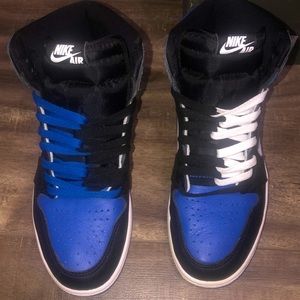 Custom Laced Varsity Blue Jordan 1’s